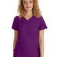 Women's 2-Pocket Jane Triple-Needle Stitching Top - 2167 - Eggplant