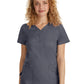 Women's 2-Pocket Jane Triple-Needle Stitching Top - 2167 - Pewter