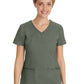 Women's 2-Pocket Juliet Stylish V-Neck Top - 2245 - Olive
