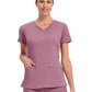 Women's 2-Pocket Juliet Stylish V-Neck Top - 2245 - Powder Puff Pink