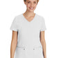 Women's 2-Pocket Juliet Stylish V-Neck Top - 2245 - White