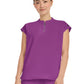 Women's 2-Pocket Sandy Mandarin Collar Top - 2286 - Plum Violet