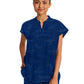 Women's 2-Pocket Journey Camo Mandarin Style Top - 2352 - Navy
