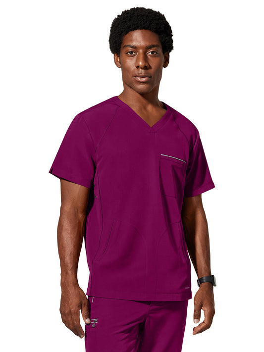 Men's 3-Pocket Steven Moisture Wicking Top - 2382 - Wine