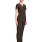 Women's 4-Pocket Monica V-Neck Top - 2500 - Dark Chocolate