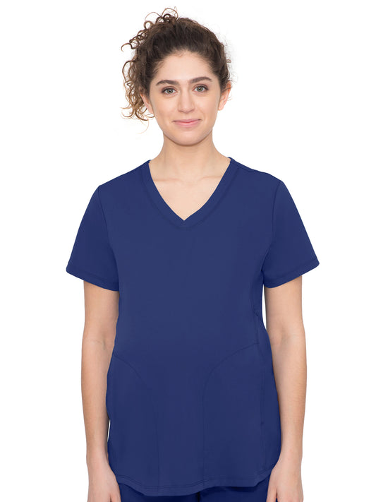 Women's 2-Pocket Mila Moisture Wicking Maternity Top - 2510 - Navy
