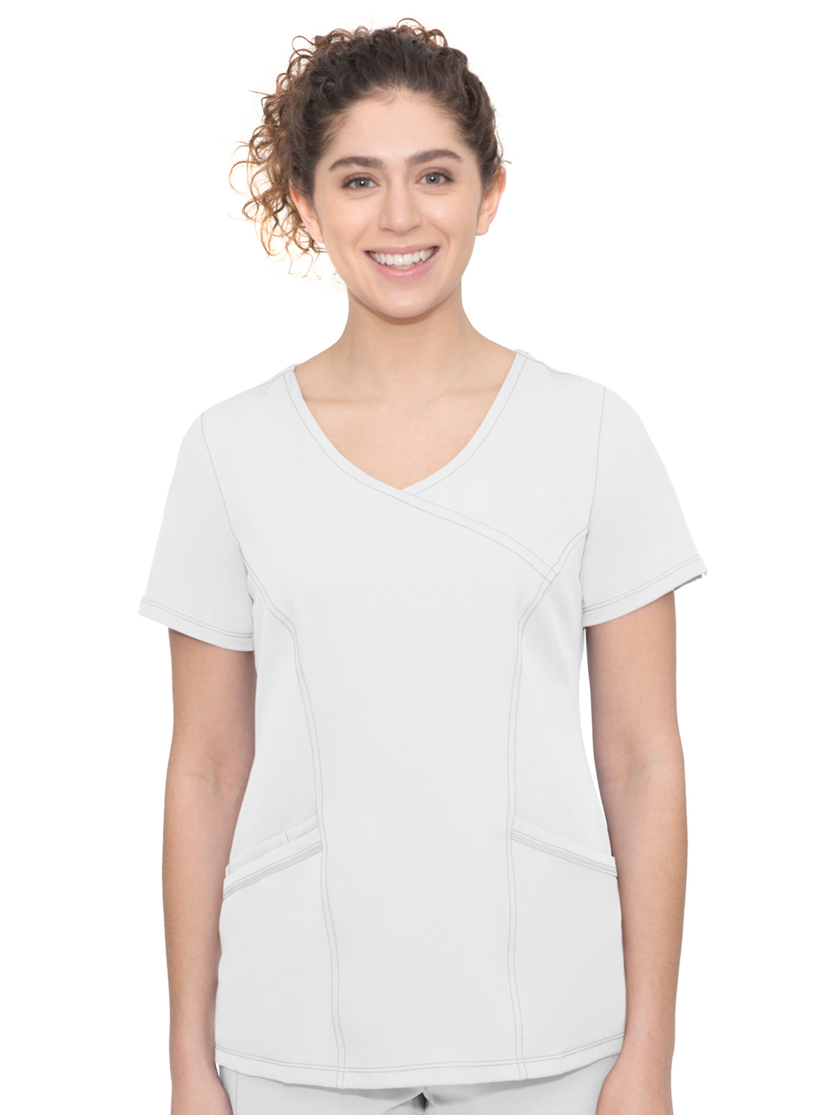 Women's 4-Pocket Madison Moisture Wicking Top - 2525 - White