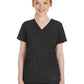 Women's 3-Pocket Mariah Rib V-Neck Top - 2530 - Black