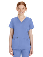 Women's 3-Pocket Mariah Rib V-Neck Top - 2530 - Ceil