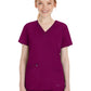 Women's 3-Pocket Mariah Rib V-Neck Top - 2530 - Wine