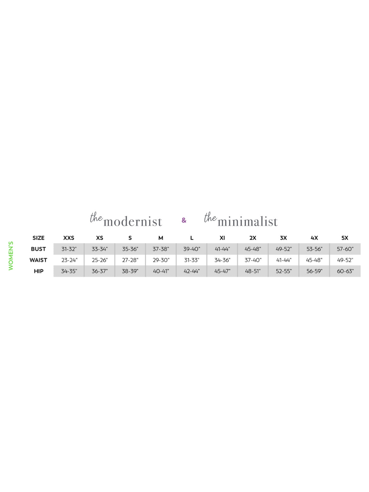 SIZECHART