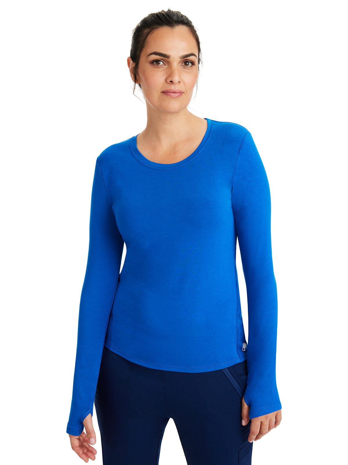 Women's Pocketless Mackenzie Crew Neck Underscrub Tee - 5051 - Royal