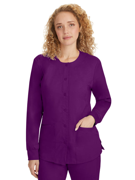 Women's 5-Pocket Daisy Snap-Front Jacket - 5063 - Eggplant