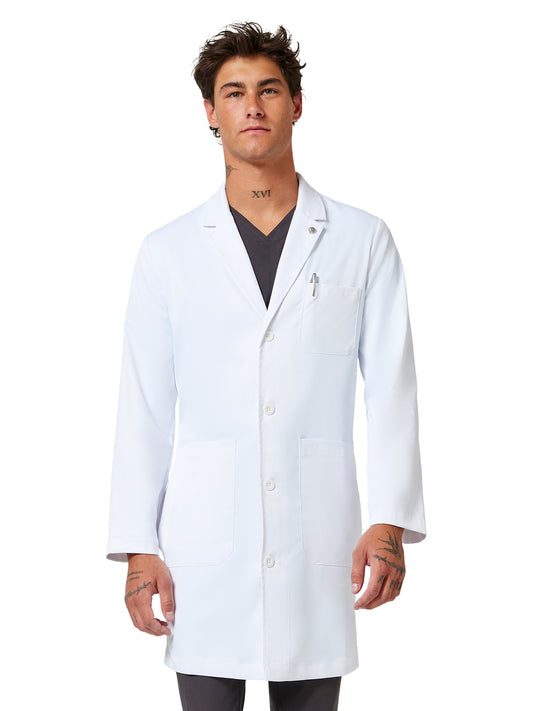 Men's Six-Pocket 38.5" Luke Lab Coat - 5151 - White