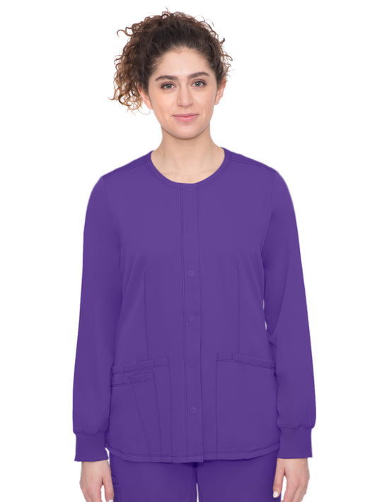 Women's 4-Pocket Megan Snap Front Jacket - 5500 - Grape