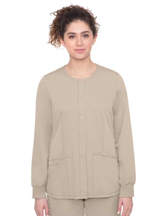 Women's 4-Pocket Megan Snap Front Jacket - 5500 - Khaki