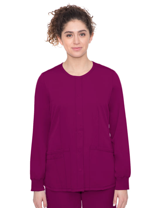 Women's 4-Pocket Megan Snap Front Jacket - 5500 - Wine