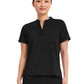 Women's 1-Pocket Macy Mandarin Top - 650 - Black