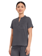 Women's 1-Pocket Macy Mandarin Top - 650 - Pewter