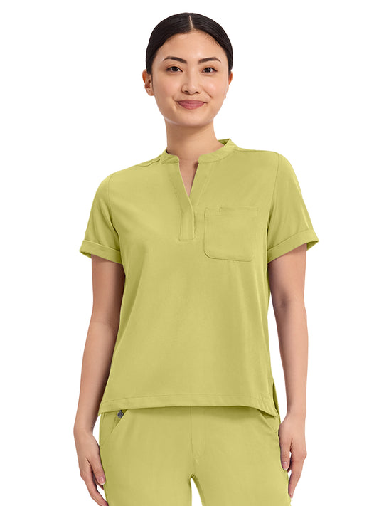 Women's 1-Pocket Macy Mandarin Top - 650 - Retro Lime