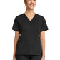 Women's 3-Pocket V-Neck Top - 653 - Black