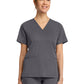 Women's 3-Pocket V-Neck Top - 653 - Pewter