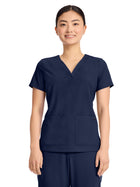 Women's 3-Pocket Y-Neck Top - 751 - Navy