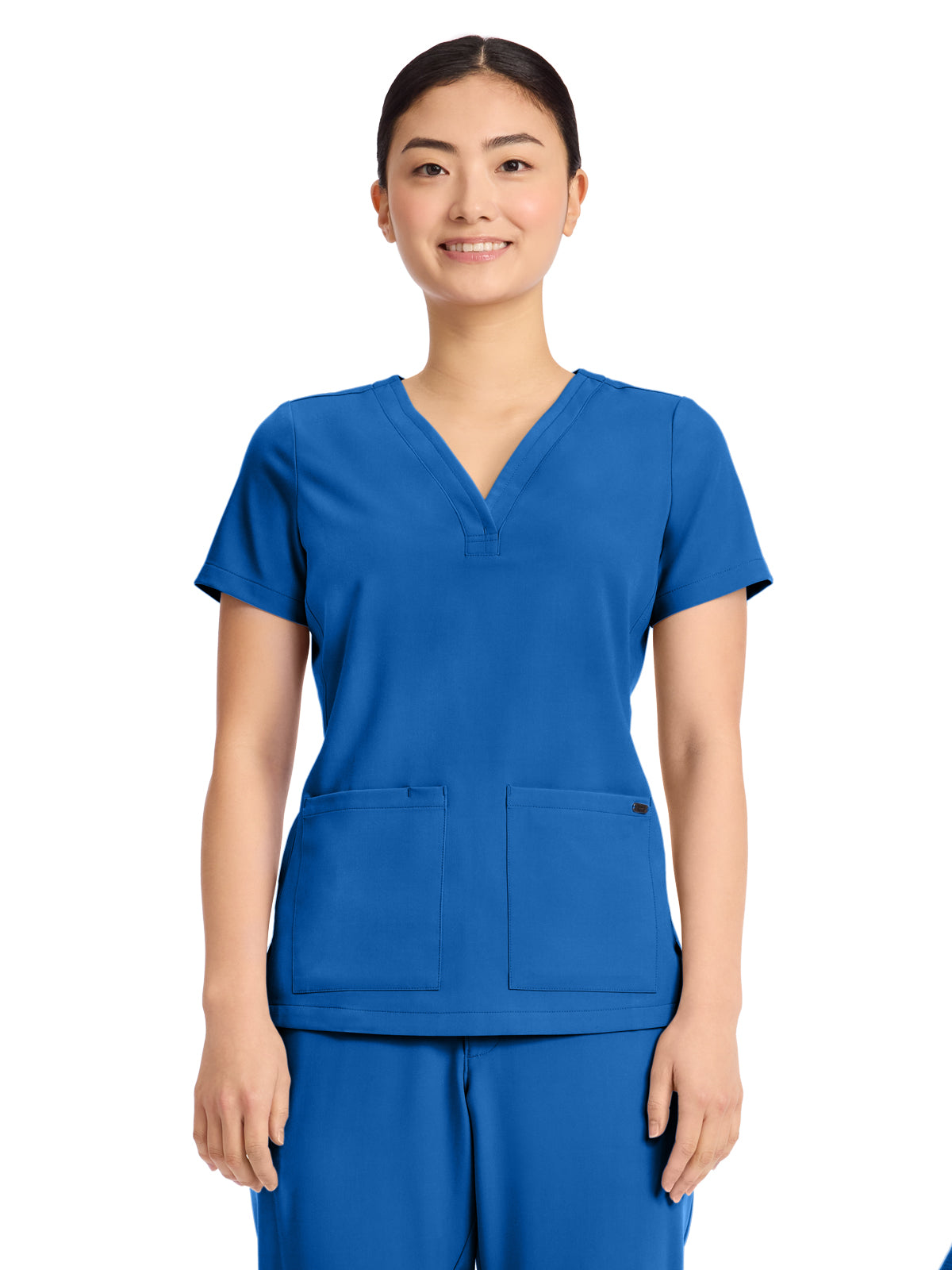 Women's 3-Pocket Y-Neck Top - 751 - Royal
