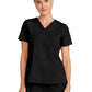 Women's 1-Pocket V-Neck Top - 755 - Black