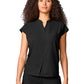 Women's 1-Pocket Mandarin Collar Top - 757 - Black