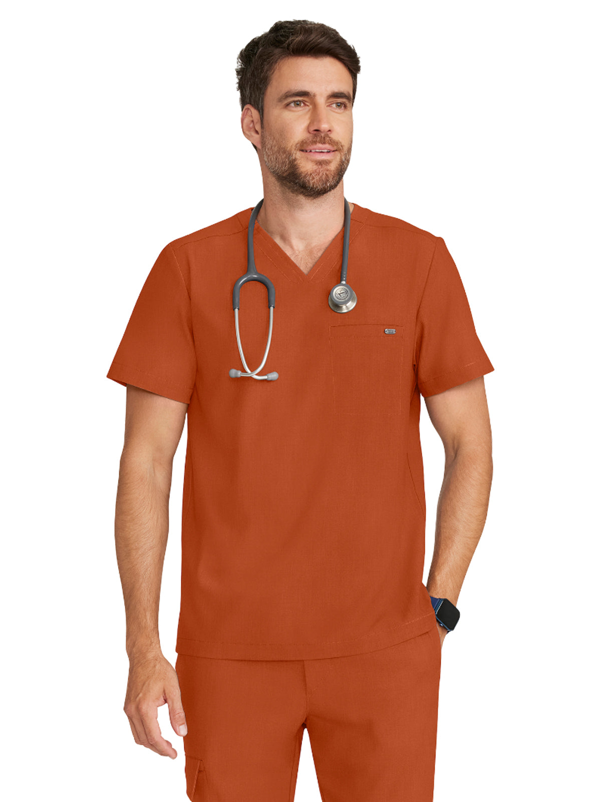 Men's 1-Pocket V-Neck Top - 758 - Warm Sunrise