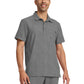 Men's 3-Pocket Polo Collar Top - 759 - Heather Ash