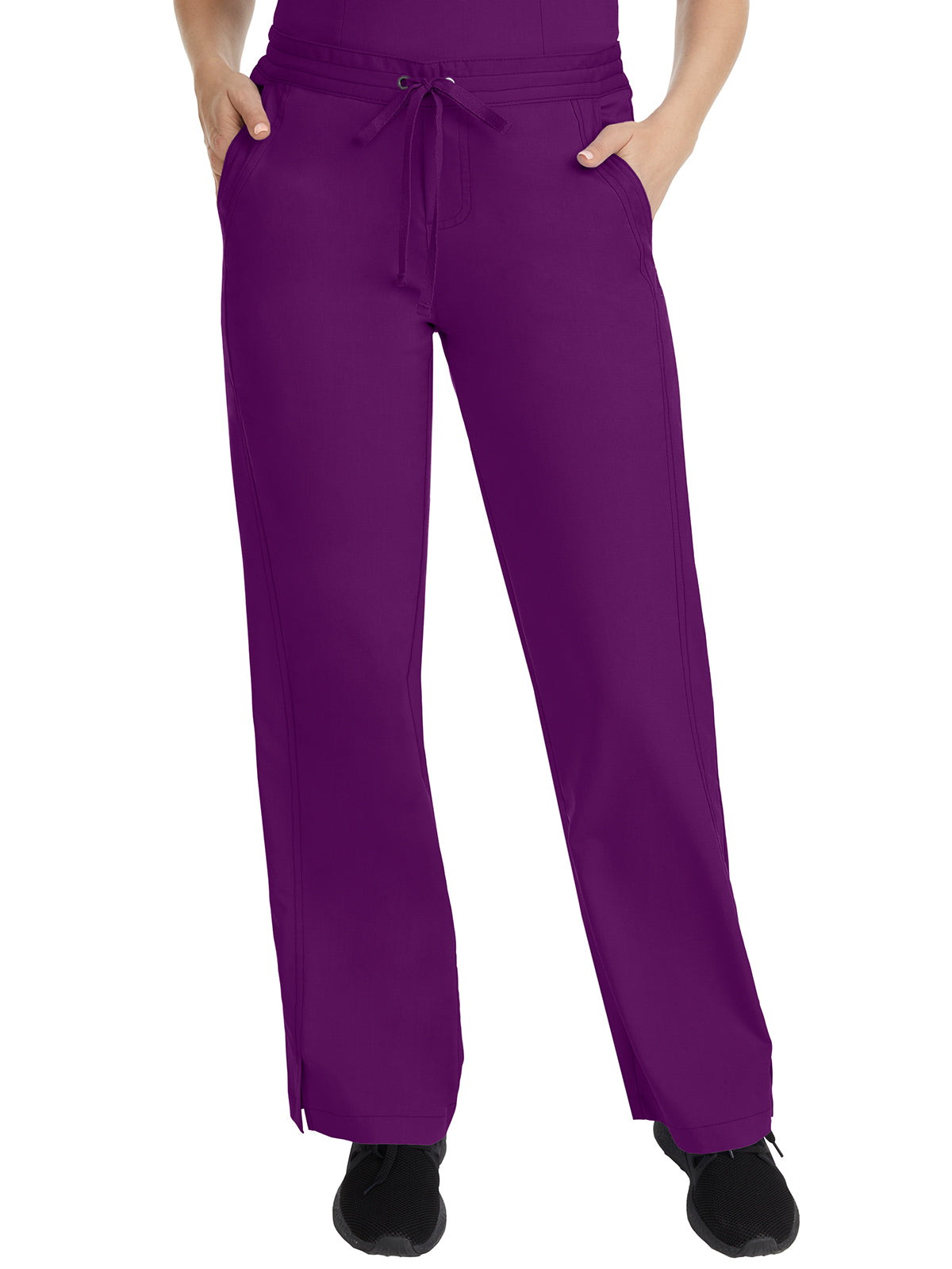Women's 2-Pocket Taylor Flat Front Pant - 9095 - Eggplant