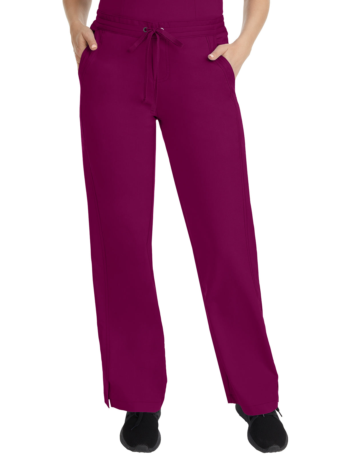 Women's 2-Pocket Taylor Flat Front Pant - 9095 - Wine