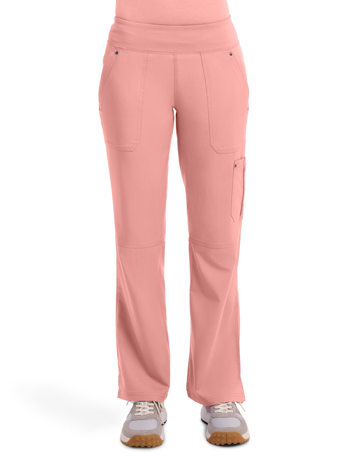 Women's 5-Pocket Tori Yoga Waistband Pant - 9133 - Blushing Peach