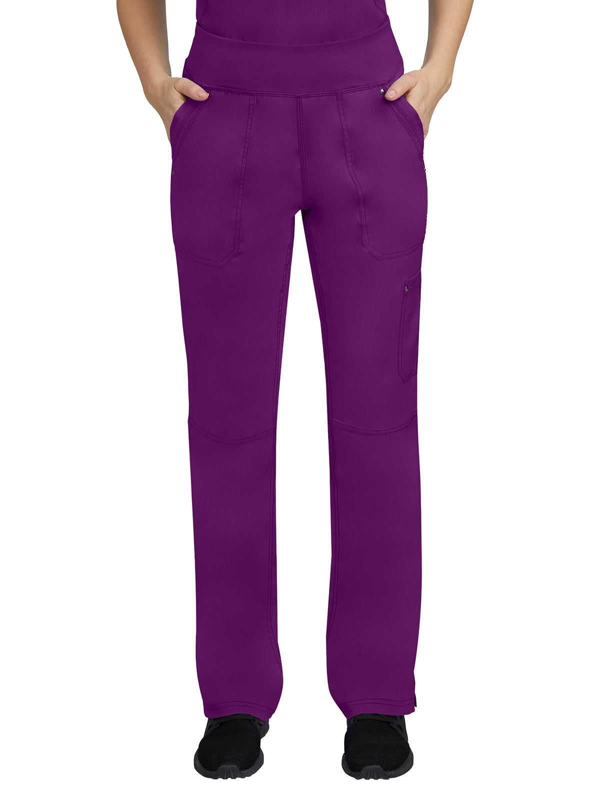 Women's 5-Pocket Tori Yoga Waistband Pant - 9133 - Eggplant
