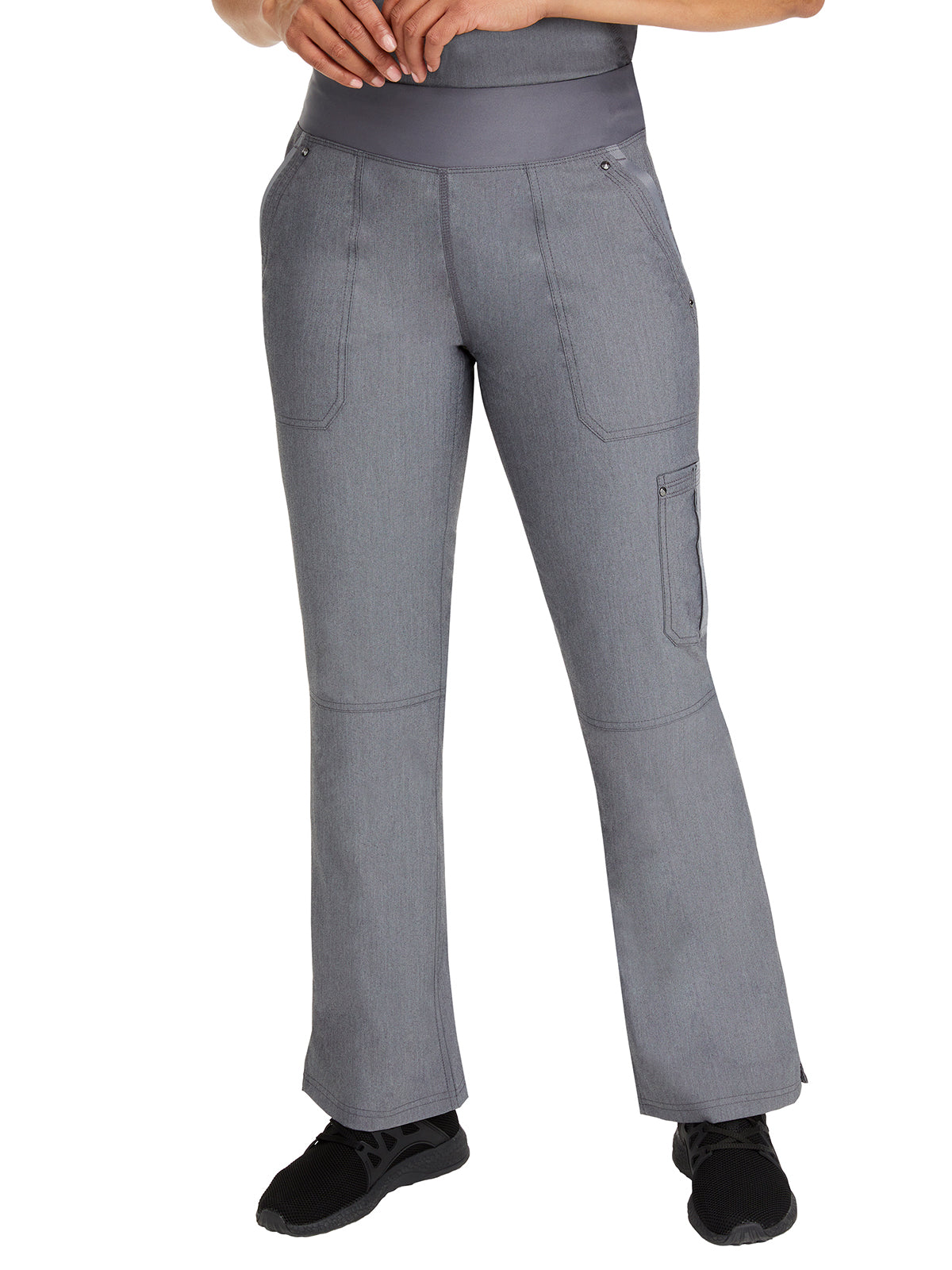 Women's 5-Pocket Tori Yoga Waistband Pant - 9133 - Heather Grey