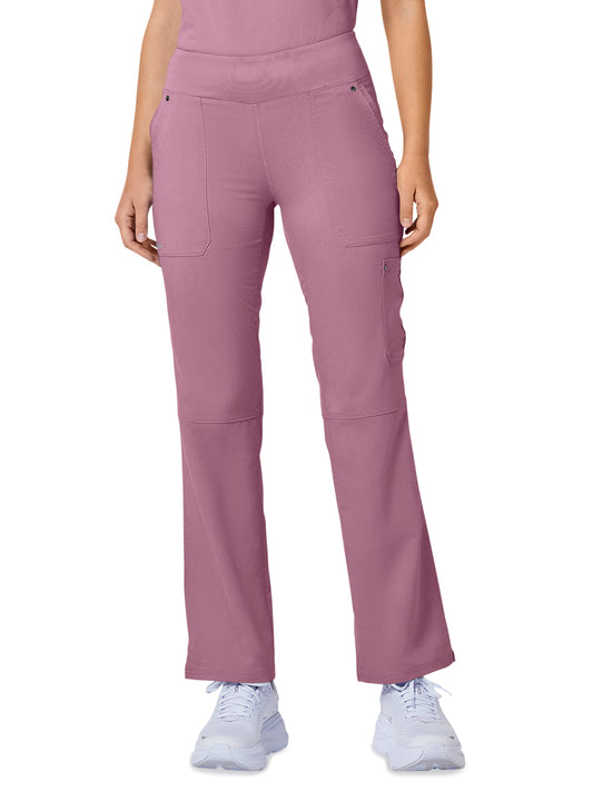 Women's 5-Pocket Tori Yoga Waistband Pant - 9133 - Powder Puff Pink