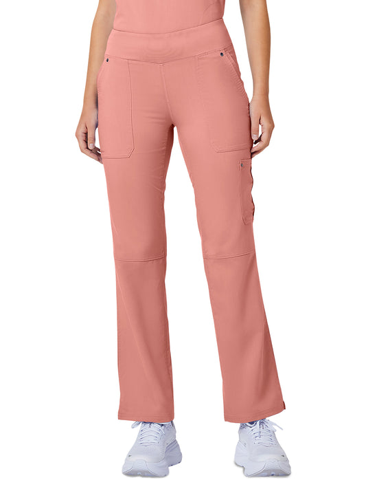 Women's 5-Pocket Tori Yoga Waistband Pant - 9133 - Velvet Peach
