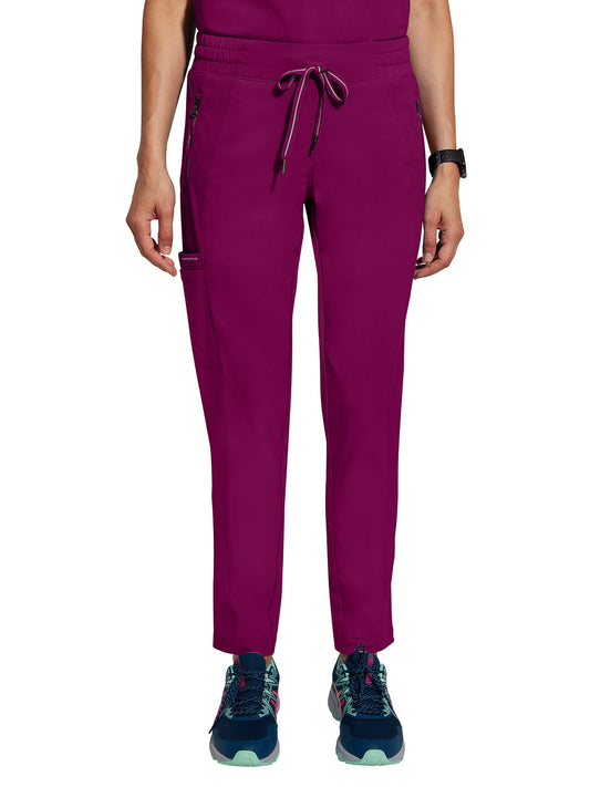 Women's 4-Pocket Niko Tapered Leg Pant - 9157 - Wine