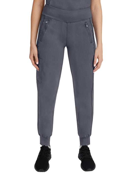 Women's 6-Pocket Tara Yoga Waistband Pant - 9233 - Pewter
