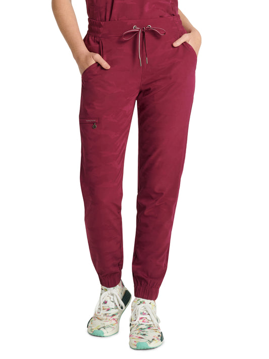 Women's 5-Pocket Tate Modern Fit Camo Pant - 9350 - Wine