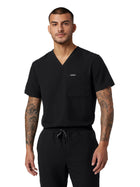 Men's Tuckable V-Neck Holmes Top - M10001 - Black