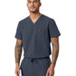 Men's Tuckable V-Neck Holmes Top - M10001 - Carbon Gray