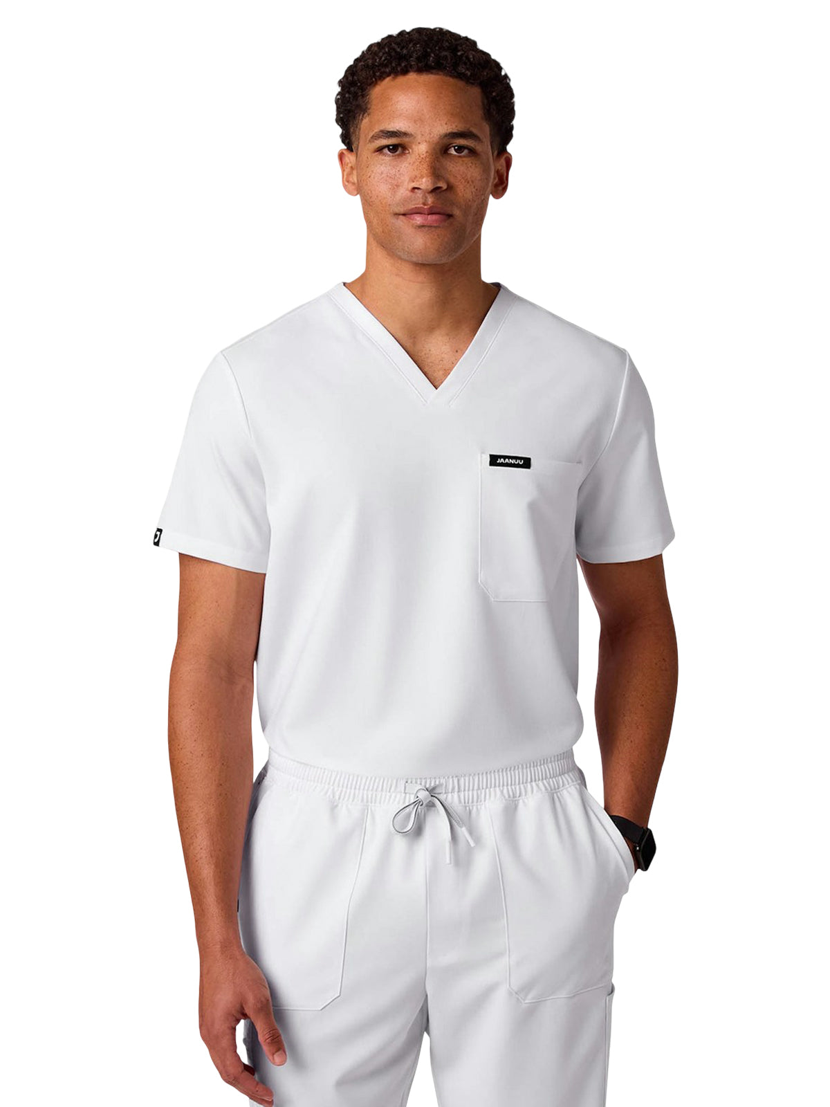 Men's Tuckable V-Neck Holmes Top - M10001 - White