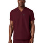 Men's 3-Pocket V-Neck Platt Top - M10002 - Burgundy