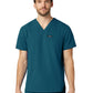 Men's 3-Pocket V-Neck Platt Top - M10002 - Caribbean Blue