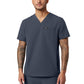 Men's 3-Pocket V-Neck Platt Top - M10002 - Carbon Gray
