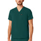 Men's 3-Pocket V-Neck Platt Top - M10002 - Midnight Green