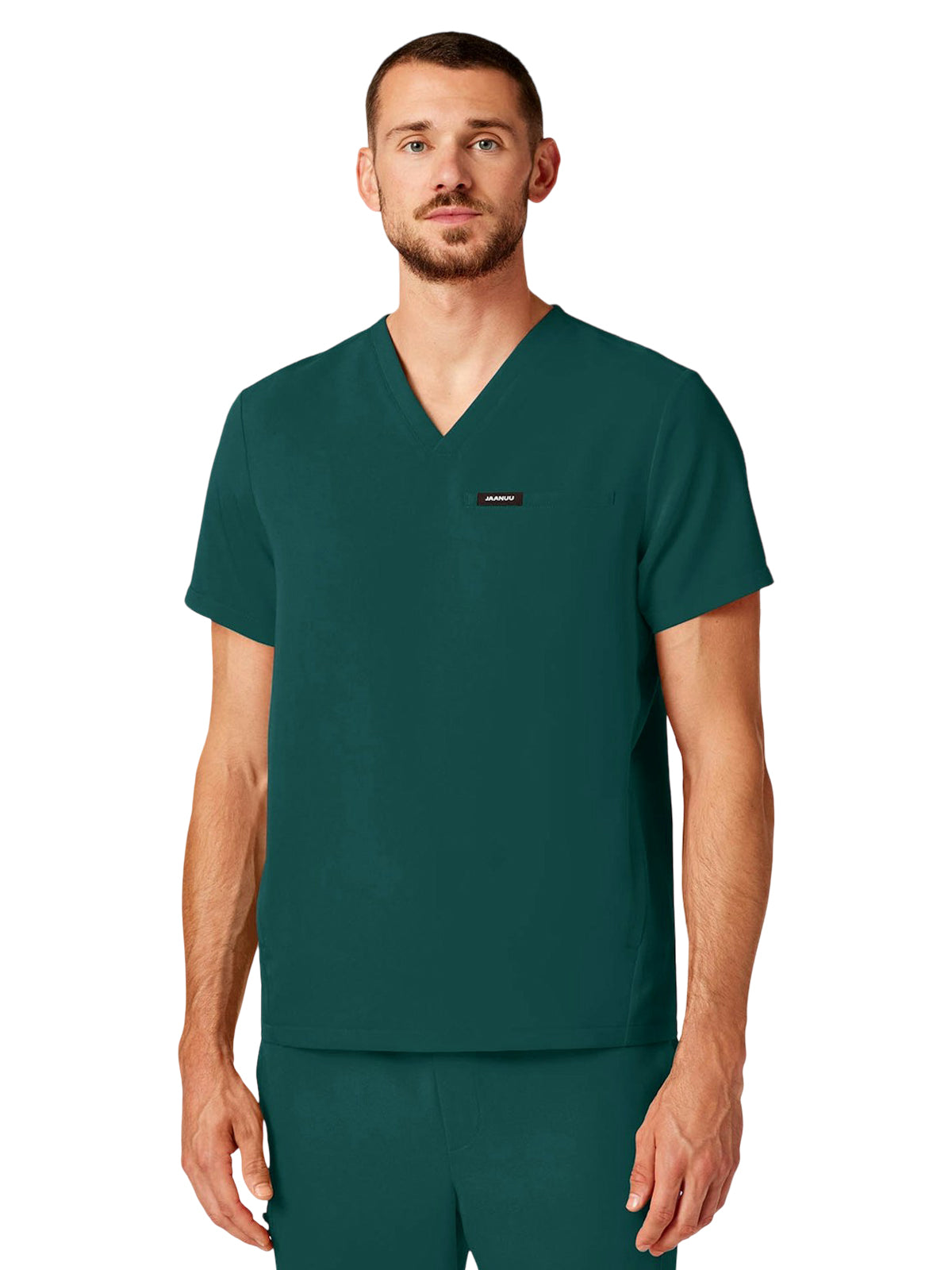 Men's 3-Pocket V-Neck Platt Top - M10002 - Midnight Green